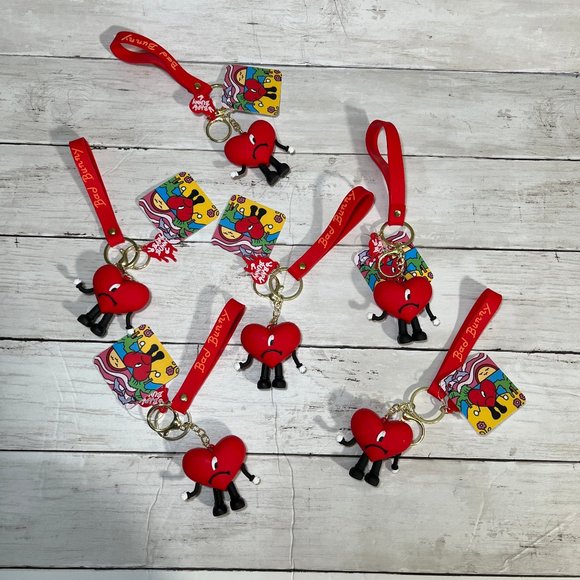Accessories - NWT Bad Bunny El conejo Malo 3D Keychain ((SET OF 6)) UN VERANO SIN TI